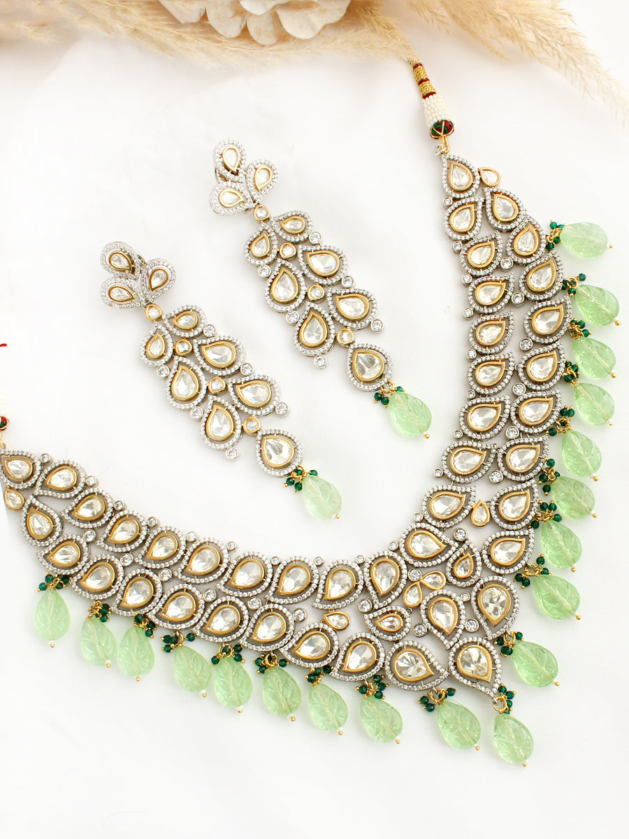 France Necklace Set-Mint Green