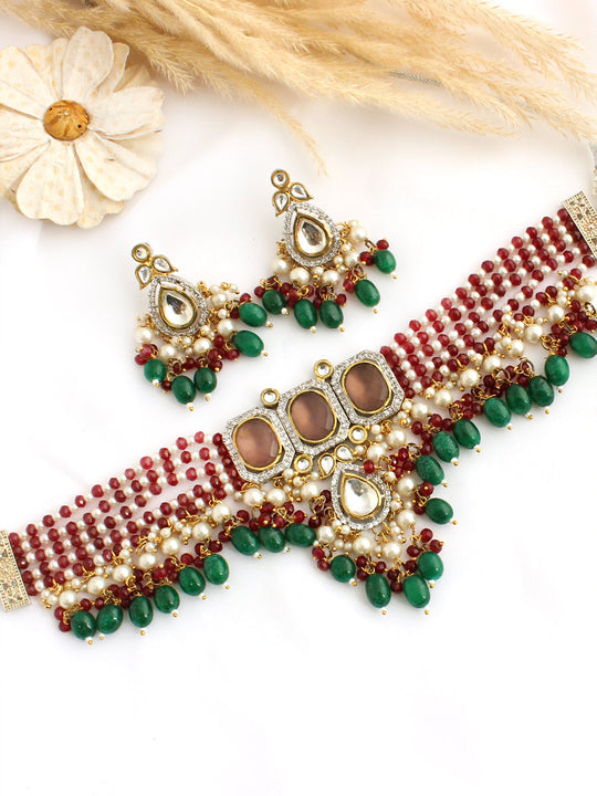 Harshita Necklace Set-Multicolor