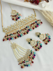 Mehrish Necklace Set-Multicolor