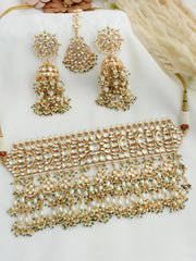 Ankita Necklace Set - White