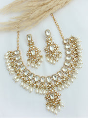 Amritsar Necklace Set-White