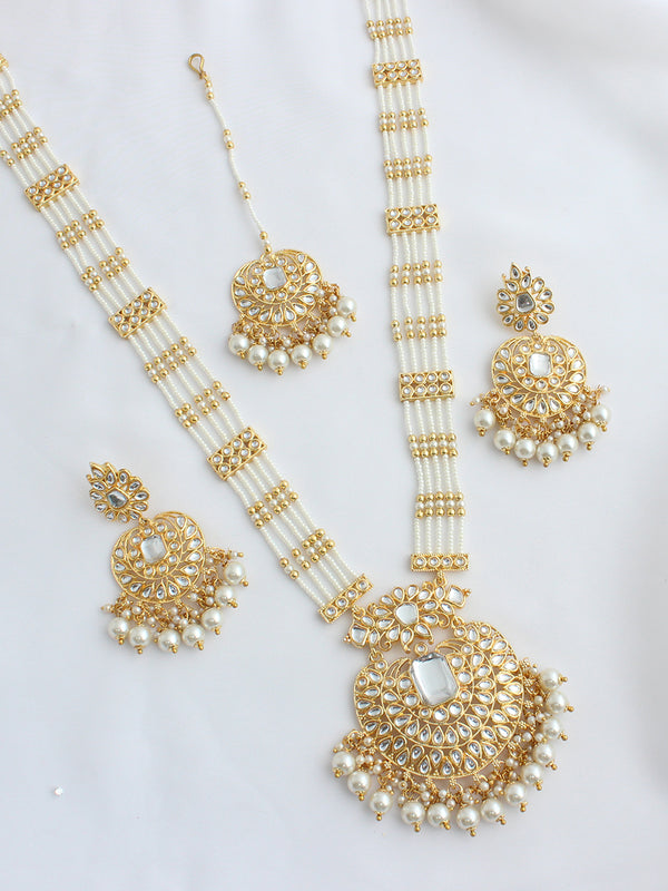 Madiha Long / Ranihaar Necklace Set