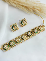 Nidhika Necklace Set - Green