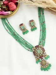 Ubika Long Necklace Set-Mint Green