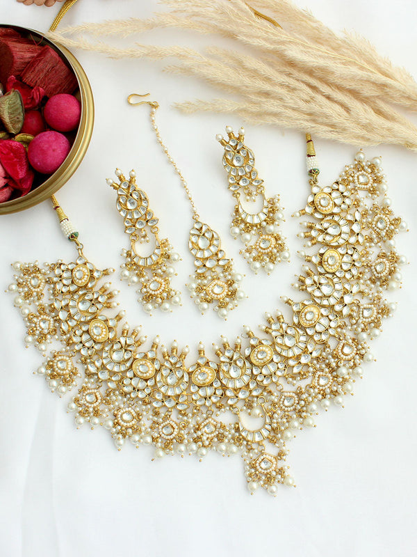 Ashmita Bib Necklace Set