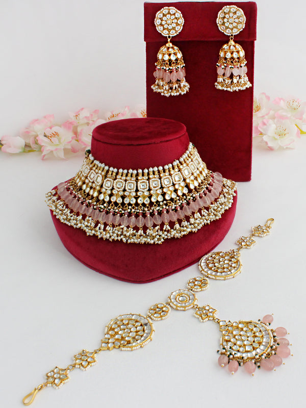 Padmini Necklace Earrings with Sheeshphool