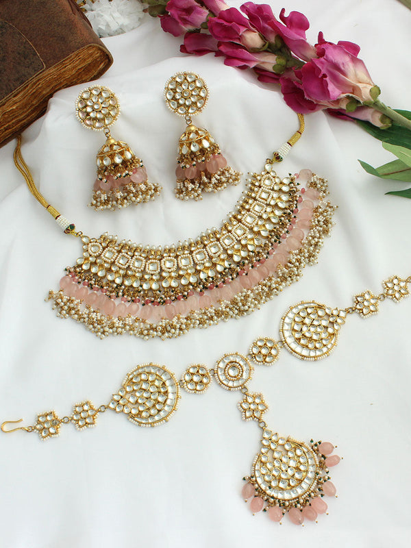 Padmini Necklace Earrings with Sheeshphool