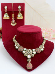 Mumtaz Bib Necklace Set-Multicolor