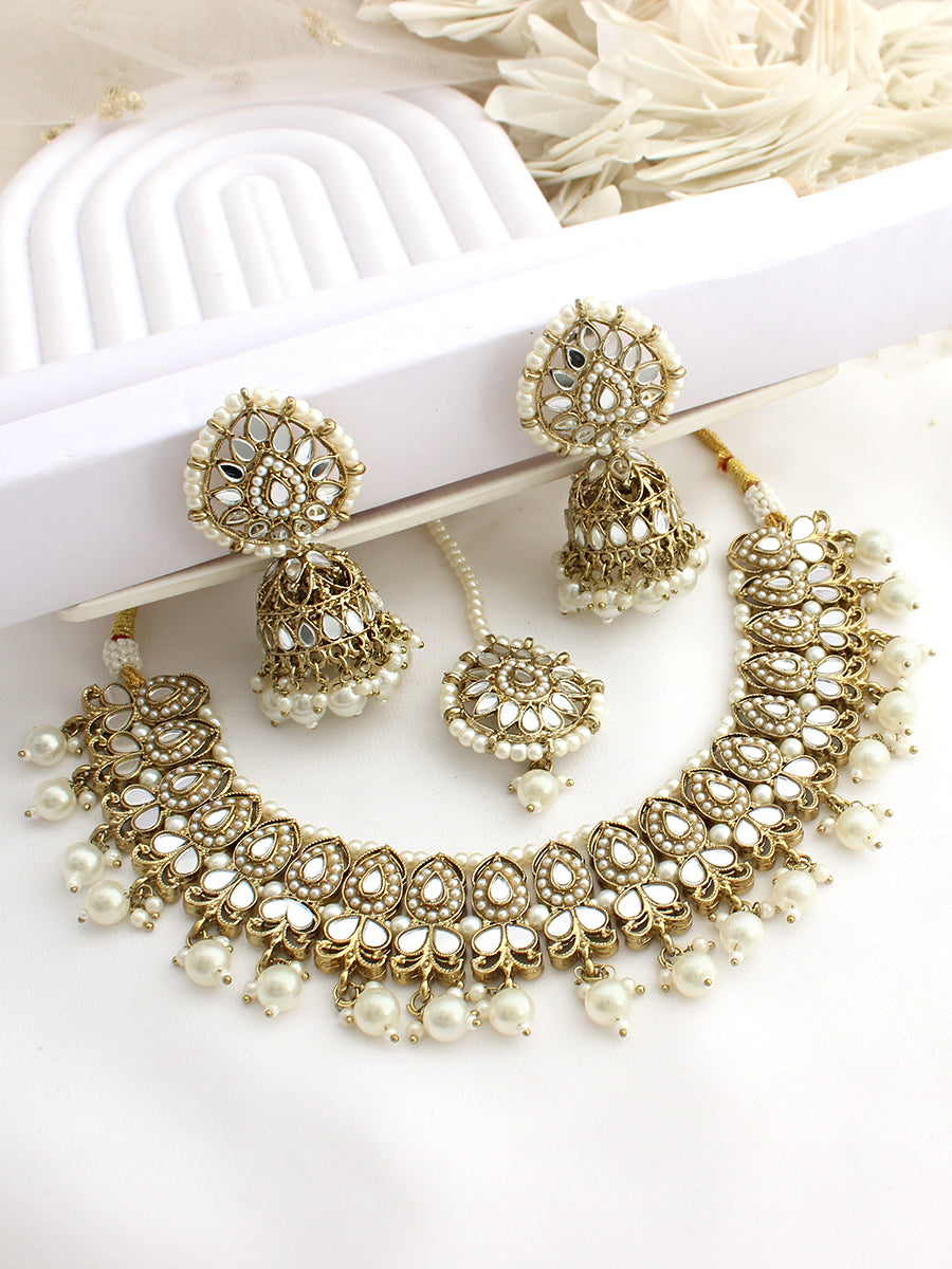 Shirin Mirror Necklace Set