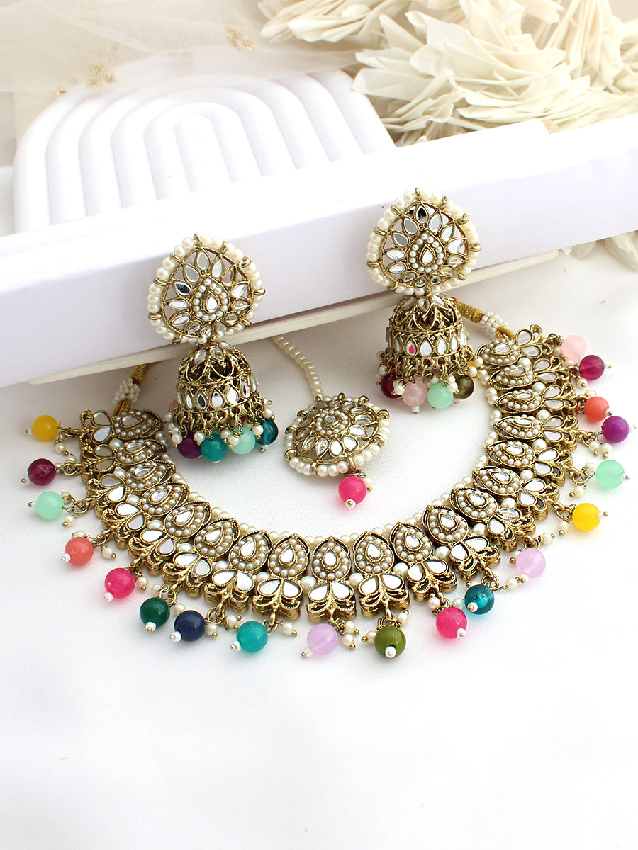 Shirin Mirror Necklace Set