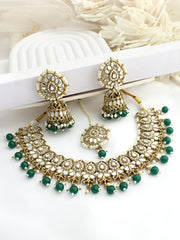 Shirin Necklace Set-Green