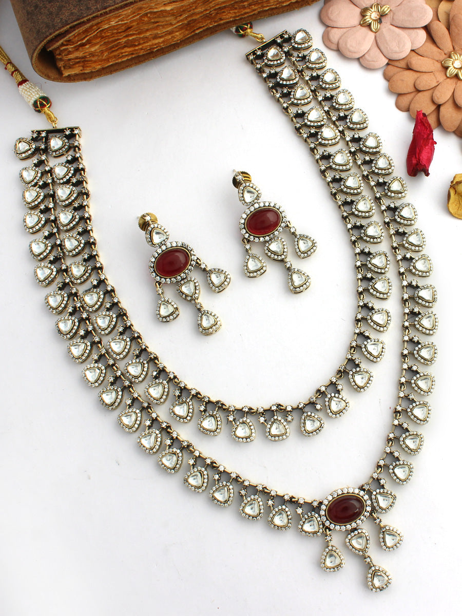 German Silver Necklace Set – Aarzu Collections