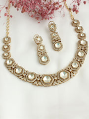 Ziva Necklace Set-White