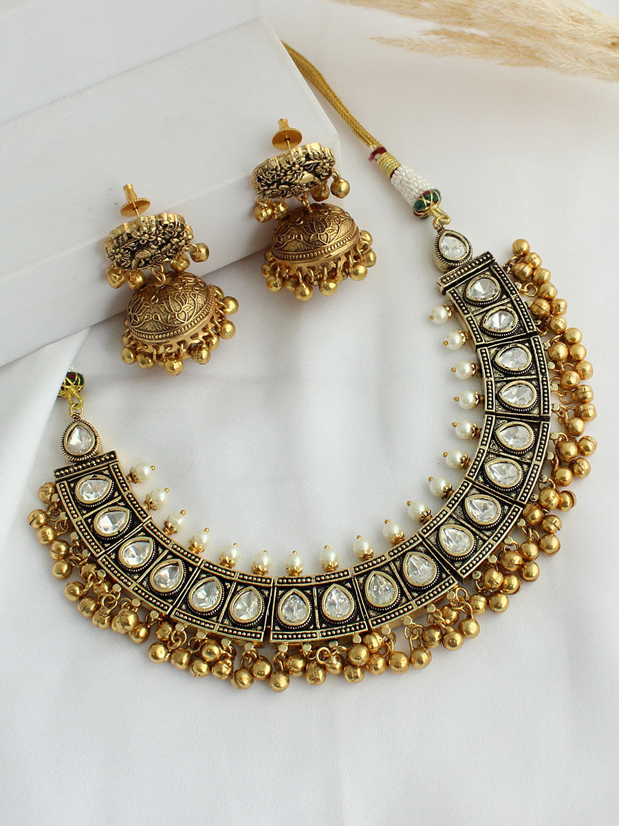 Norika necklace set - Golden
