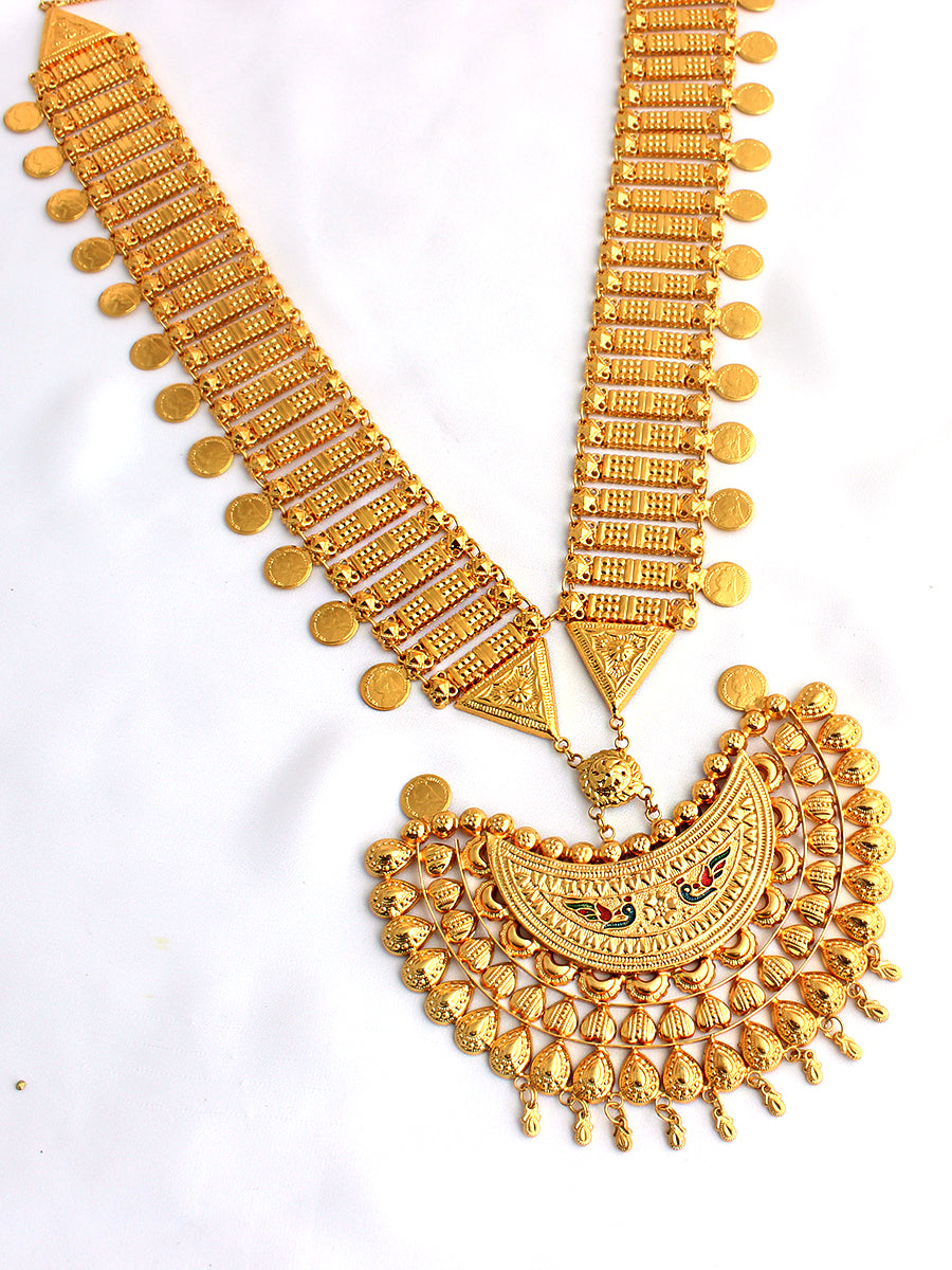 Nandita Long Necklace-Gold