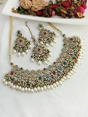 Chetna Mirror Bib Necklace Set