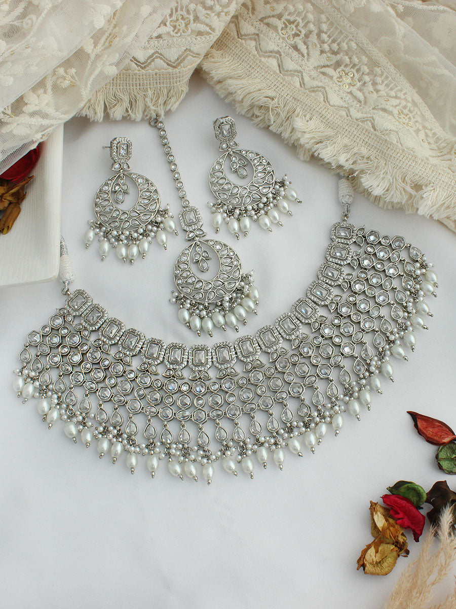 Sitashi Necklace Set-Silver