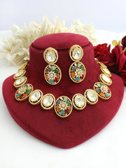 Itika Necklace Set-Multicolor