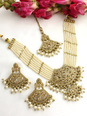 Ayeza Necklace Set-Gold