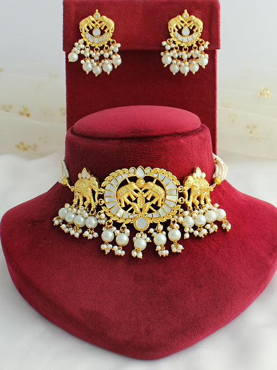 Ashvika Choker Necklace Set