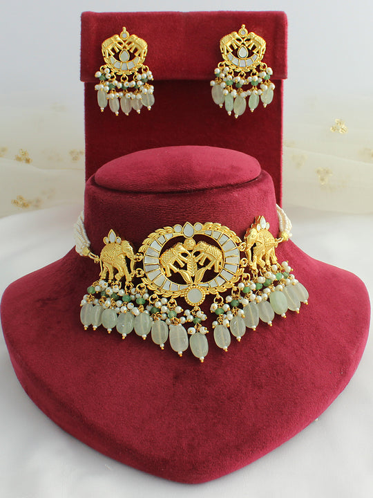 Ashvika Choker Necklace Set