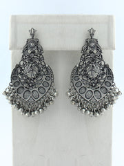 Mohini Earrings-Antique Silver