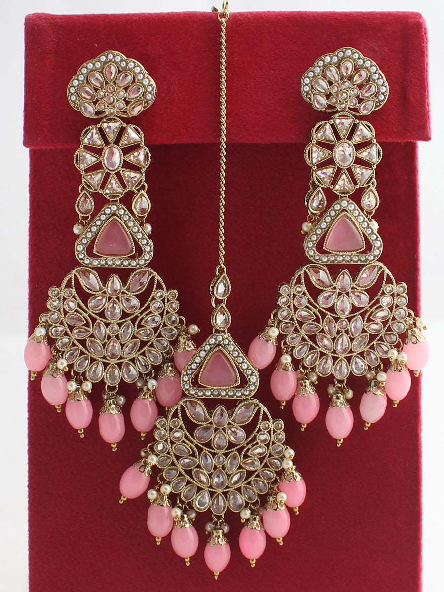 VIRAASI Earrings  Buy VIRAASI Light Pink Handcrafted Meenakari Hoop Jhumka  Earrings for Women and Girls Online  Nykaa Fashion