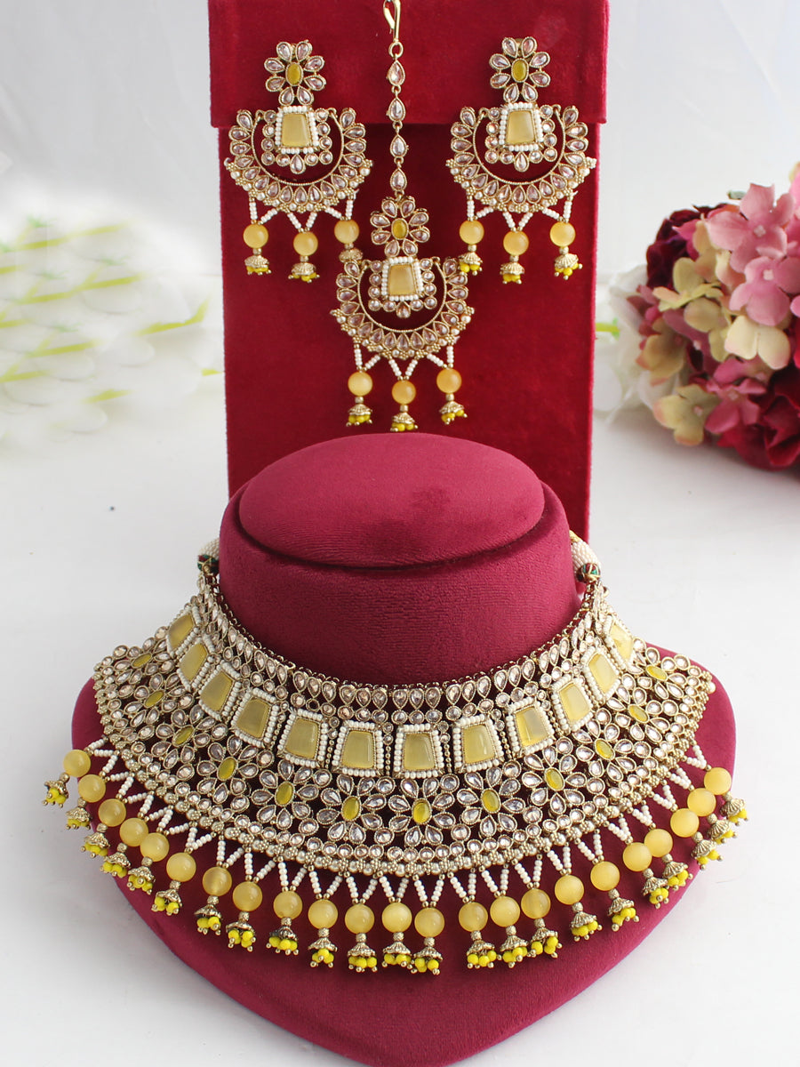 Meenaz Necklace Set – Indiatrendshop