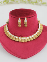 Dhanvi Necklace Set-White