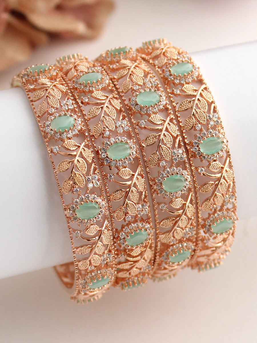 Mint green online bangles