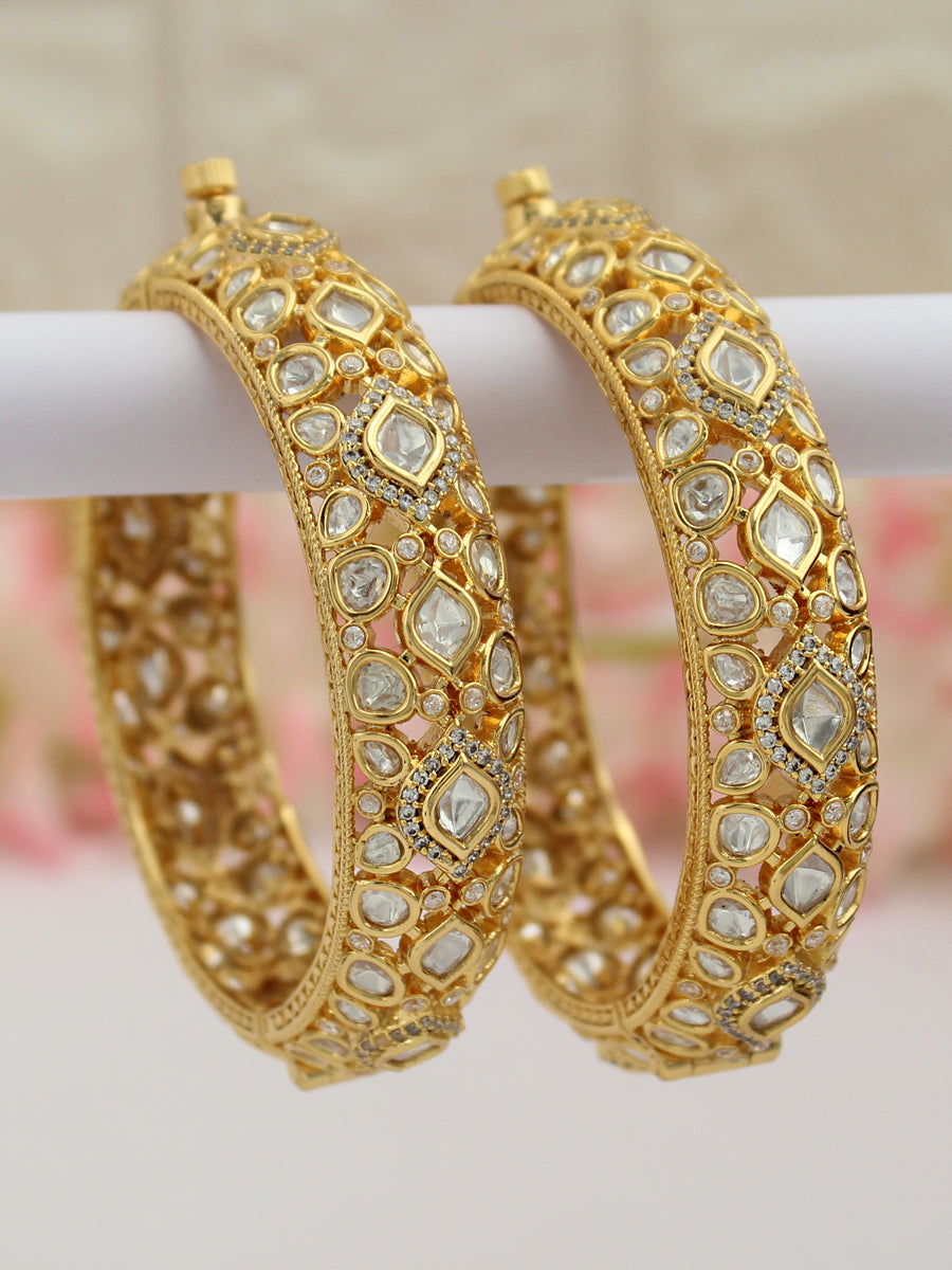 Polki on sale diamond bangles