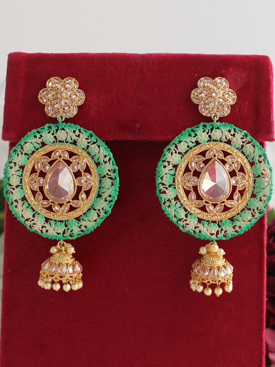 Gamini Pink Earrings – I Jewels