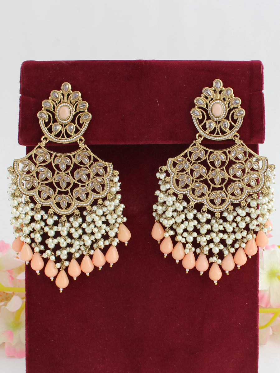 Earrings Peach Colour 2024 | favors.com