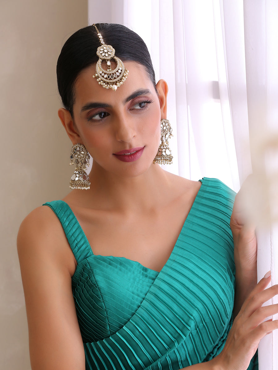 Buy Green Diamond Chand Bali Hanging Earrings online-KARAGIRI | FESTIVE  SALE – Karagiri Global