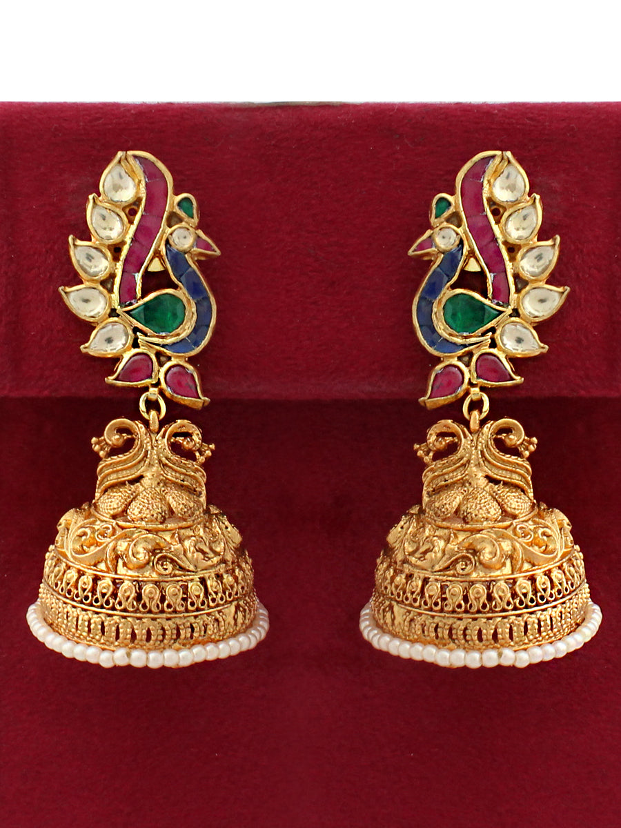 Peacock sales jhumkas online