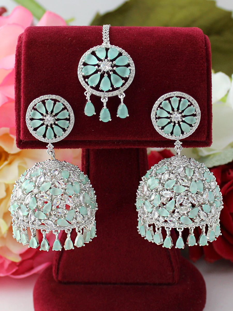 Glam Evergreen Drop Earrings